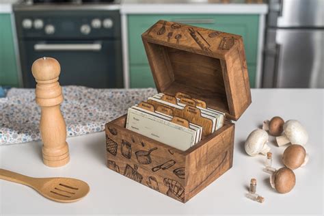 4x6 metal recipe box|wood recipe boxes 4x6.